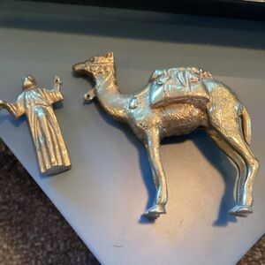 Gold Camel and shepherd  Figurine Decor